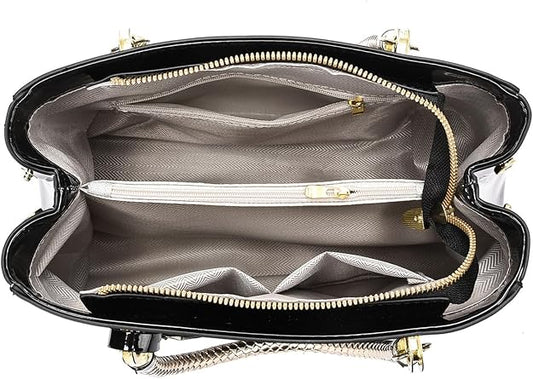 Women's Patent Leather Hobo Purse – Stylish Everyday Shoulder Bag