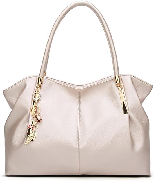 Pahajim Tote Bag for Women – PU Leather Shoulder Bag with Zip