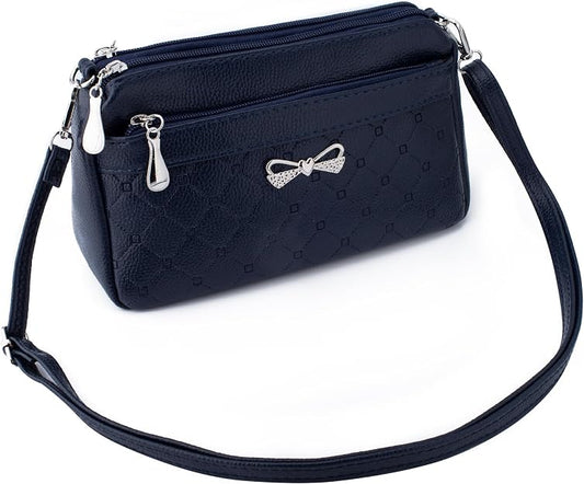 FULEI Women Handbag – Small Square PU Leather Shoulder &amp; Crossbody Bag