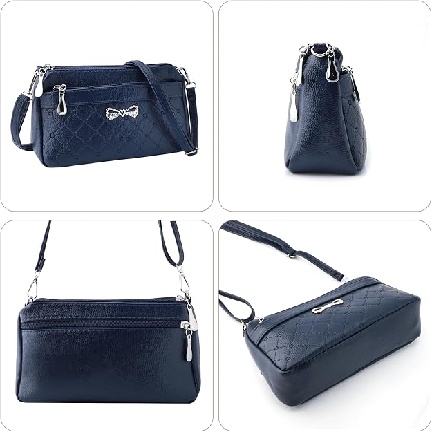 FULEI Women Handbag – Small Square PU Leather Shoulder &amp; Crossbody Bag